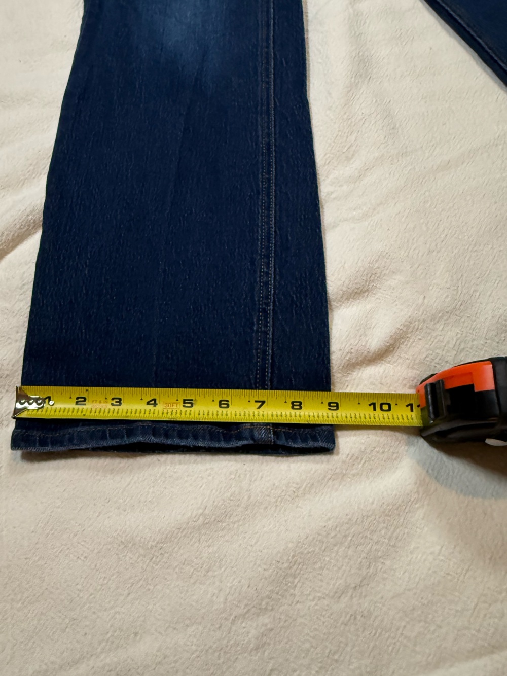 Quince Bella Stretch Relaxed Straight Jeans Stormy Blue Size 25 Short Petite - Picture 10 of 12
